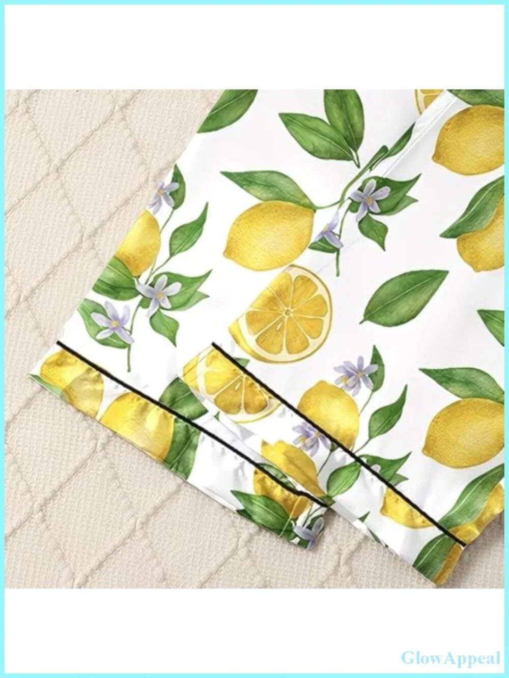 Women's Satin Pajama Set Short Sleeve Shorts Sleepwear Button Down with Pockets
